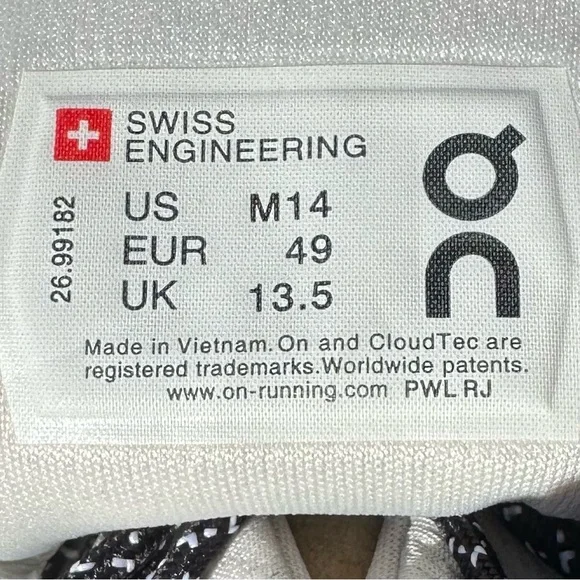 On Running Cloudnova White Pecan - Size 14 Men’s - Picture 9 of 9